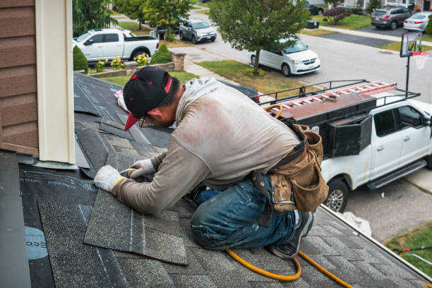 Professional Roof Installation technician working in Carolina, RI